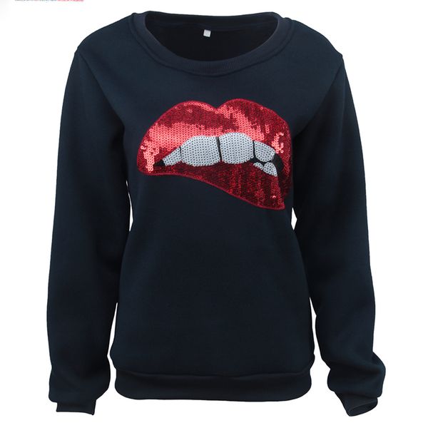 

Европейский Новое Прибытие Вскользь Женские Толстовки О-Образным Вырезом Сексуа