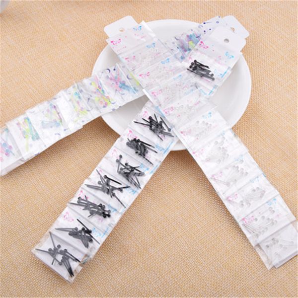 

plastic match head earrings stick earrings anti-allergic disinfection aseptic packaging acrylic men and women's ear stud, Golden