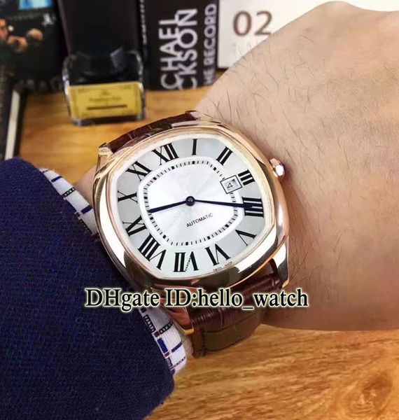 

Высокое качество DRIVE DE 42 мм автоматические белые циферблат розовое золото мужские часы высокое качество кожаный ремешок дешевые новые спортивные часы Gent