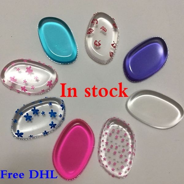 

2017 silicone sponge powder puff transparent colorful blending powder smooth puff beauty foundation latex makeup tools dhl wx-b128