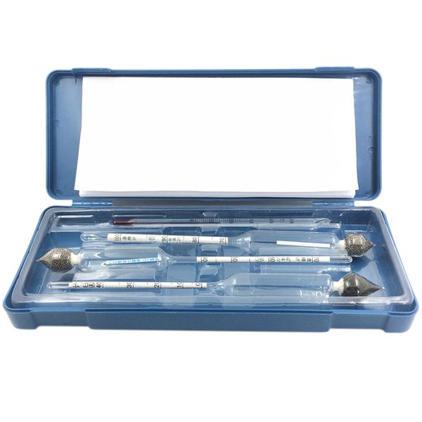 

3pcs/set 0-100% Alcoholometers Professional Breathalyzer alcohol tester Concentration Meter for Wine Alcohol with Thermometer