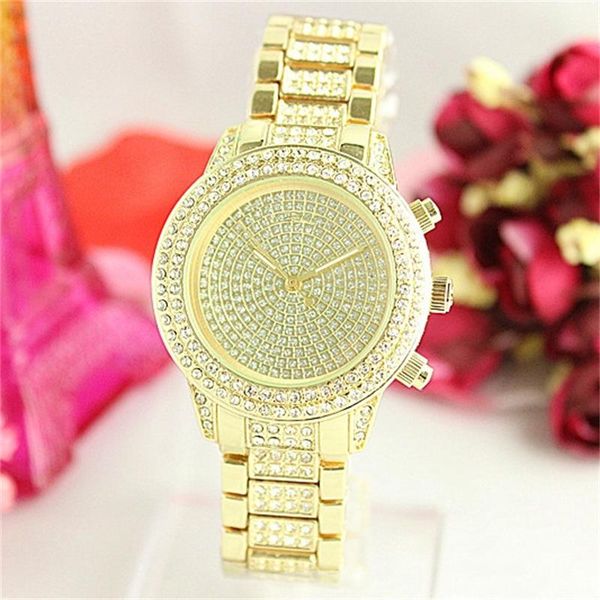 

Роскошные мода полный стальной мужчина / женщина кварцевые часы 2 стиль часы все н