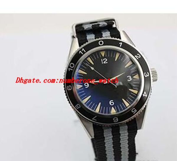 

luxury watches automatic 300 spectre limited edition men's wristwatch color fabric belt glass back chronometer james bond spectre male, Slivery;brown