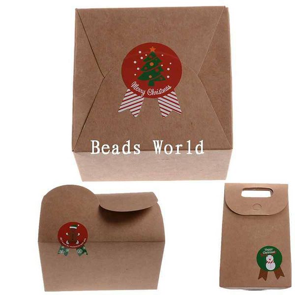 

wholesale- real new material manualidades 80 pcs paper labels envelopes box seals sticker christmas cartoon badge 47x36mm(w05660 x 1