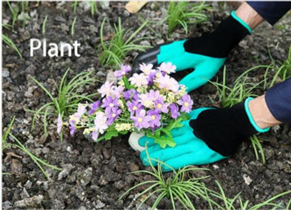 

экологичный сад genie перчатки с fingertips когти green dig и завод safe обрезка перчатки садовые водонепроницаемая рытье перчатки