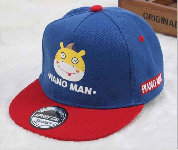 

модный хип-хоп cap красочные плоские полями шляпа печати логотип бейсболка для мужчин и женщин cap, Blue;gray