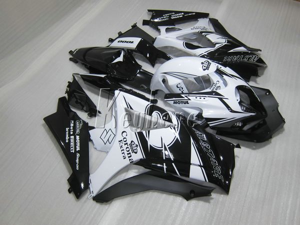 

bodywork fairing kit for suzuki gsxr1000 2007 2008 classical white black fairings set gsxr 1000 07 08 oy74