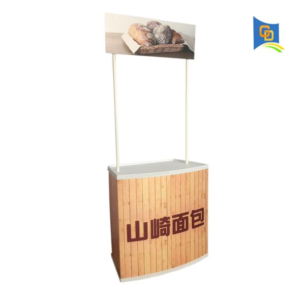 2020 Luxury Abs Promotion Counter Table Display Banner Stand