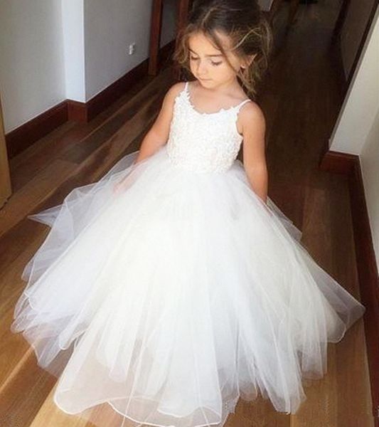 

pearls lace arabic flower girl dresses ball gown satin cap sleeves child dresses beautiful flower girl wedding dresses, White;blue
