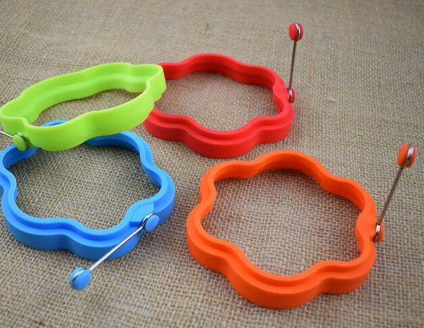 

shape wholesale,50pcs/lot flower mould,shaper cooking silicone creative fried frying pancake shipping. omelette egg gitru