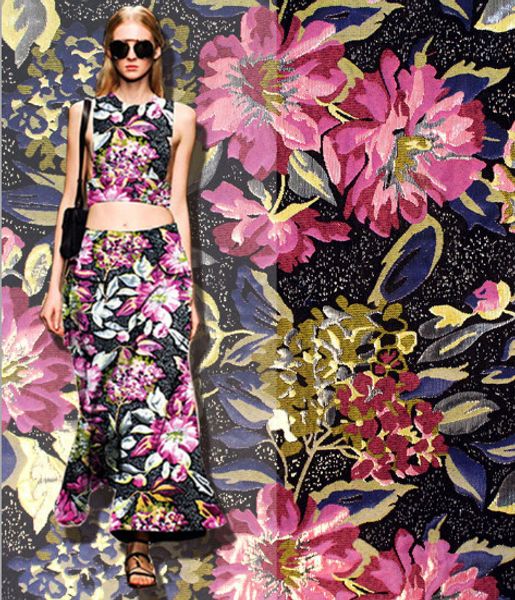 

2017 золотой тренд жаккардовой ткани модных тканей, рубашки, хлопчатобумажное нижнее белье, повседневная одежда, костюмы, комбинезоны, брюки