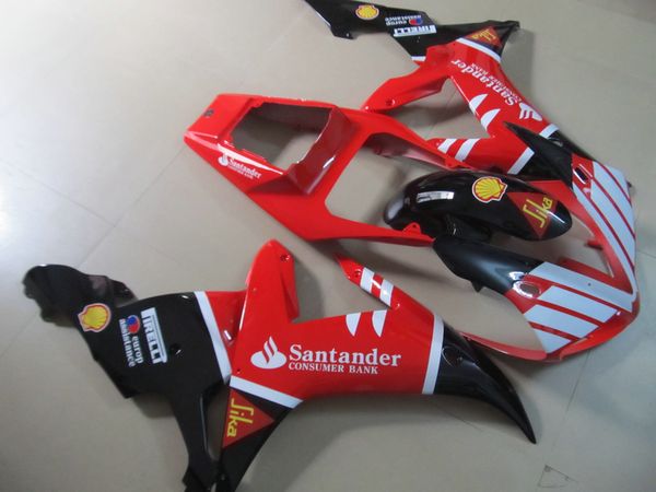 Kit de carenagem de alta qualidade para Yamaha YZF R1 2002 2003 vermelho carenagens pretas conjunto YZF R1 02 03 OT25