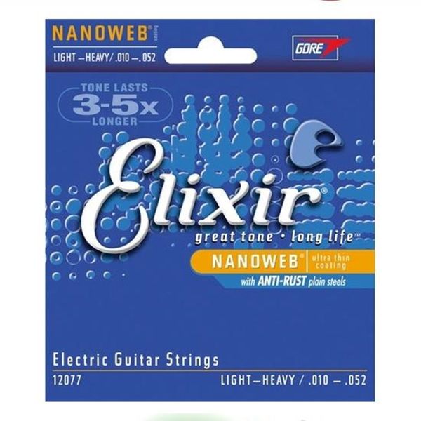 

5 et elixir tring 12077 010 052 inche nanoweb great tone long life cu tom uper light electric guitar tring mu ical in trument