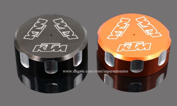 

Motorcycle Rear Brake Pump Fluid Reservoir Cap Cover Modified Parts Orange Black for KTM Duke 690 Endure R SMC/R Supermoto LC4