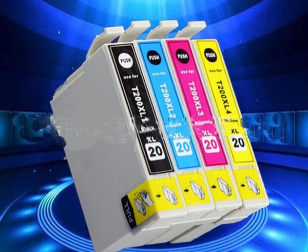 

4color офис совместимый картридж t2001 t2002 t2003 t2004 для epson xp-200 300 400 wf-2530 2520 2540 принтер