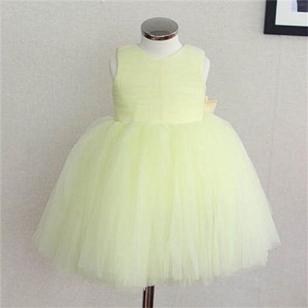 

new real flower girl dresses with bow tulle party pageant communion dress for wedding little girls kids/children princess dress, White;blue