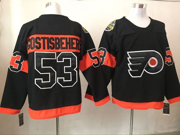 philadelphia flyers 53 shayne gostisbehere black 2017 stadium series gostisbehere flyers t shirt