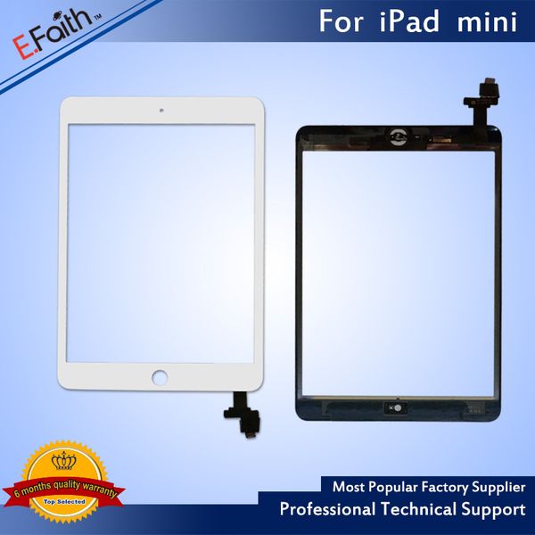 

качество efaith digitizer для ipad мини сенсорный экран + ic кнопка домой + клей замены бесплатная доставка dhl