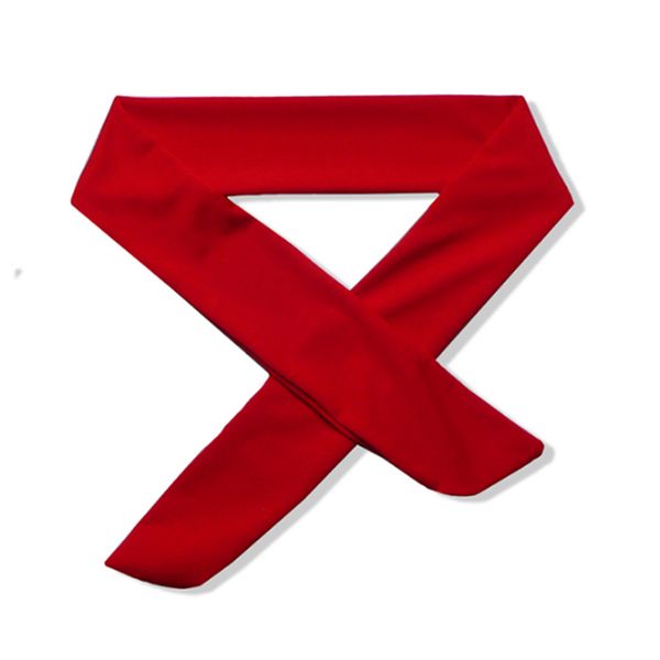 2019 2017 Solid White Cotton Tie Back Headbands Stretch Sweatbands