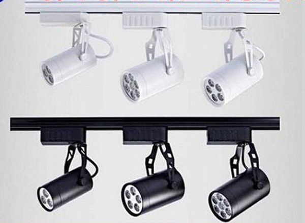 

led track lights 30 angle black/white shell 6w 10w 14w 24w 36w warm/natural/cool white led ceiling spot lights ac 85-265v