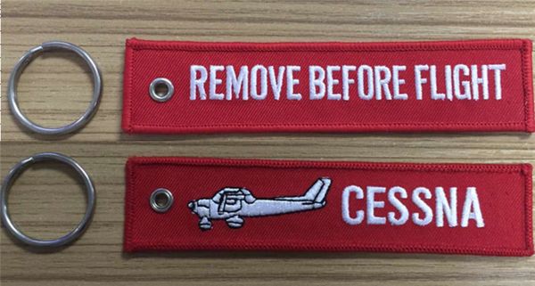 Cessna Classic Logo Keychain for Pilots