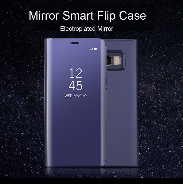 

Для Samsung Clear View Флип Чехлы Гальваническое Зеркало Сотовый Телефон Чехол Для Samsung Galaxy S10 / S10 PLUS / S10E Крышка