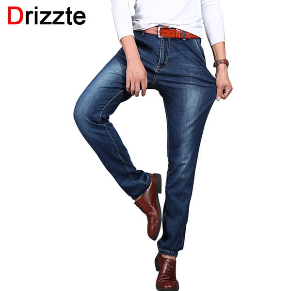 

wholesale-drizzte brand men jeans blue stretch plus size 28 to 42 44 46 48 designer large pants autumn trousers denim brand men's jeans