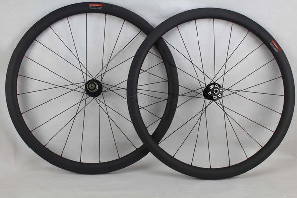 

disc brake carbon road wheels 38mm 700c clincher tubular bicycle carbon wheelset rim width 25mm wheels wheel with novatec hubs