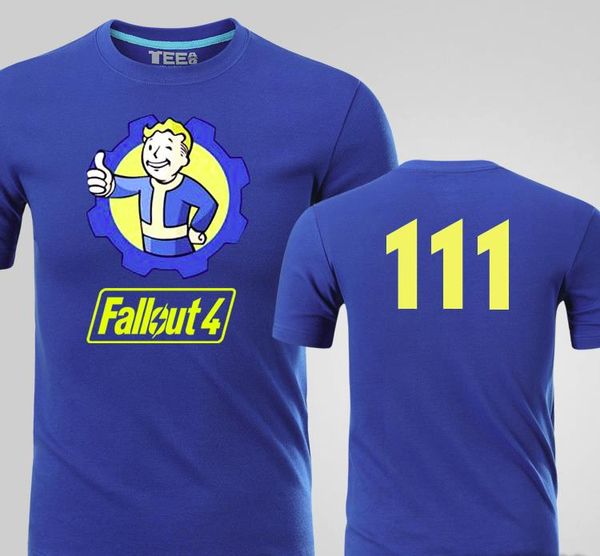

Игра Fallout 4 111 Печать Футболки мужские Топы Тис лето Повседневная коротким рукавом