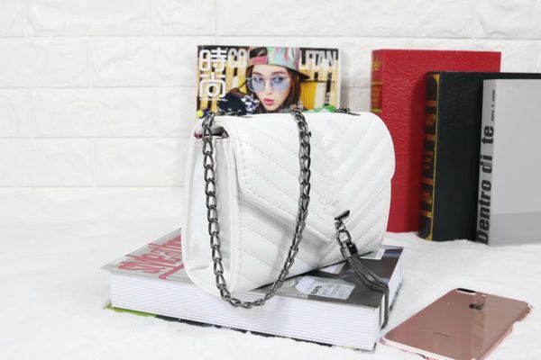 

HOT! Wavy Pattern Quilted Leather Marmont Chain Shoulder Bag Designer Fashion Mini Crossbody Bag Handbag Purse 3254#