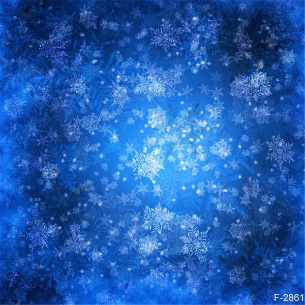 Vinil Art Tecido Feliz Natal Fotografia Backdrops 3D Céu Azul Inverno Flocos De Neve Recém-nascido Estúdio Sessão Fotográfica Adereços Fotografia