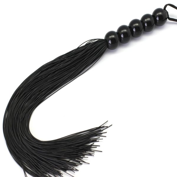 

black and purple 5 beads shaped mini silicone crop,medical silicone handle spanking crop whip,crop paddle novelty game toy