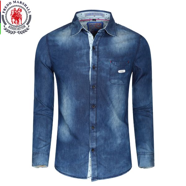 

wholesale- new brand men shirt long sleeve mens denim shirt 100% cotton casual dress jean shirts plus size 100% cotton, White;black