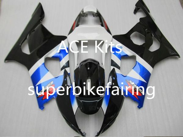

3 gifts new suzuki gsxr1000 k3 03 04 gsxr 1000 k3 2003 2004 injection abs plastic motorcycle fairing the cool blue black white zi