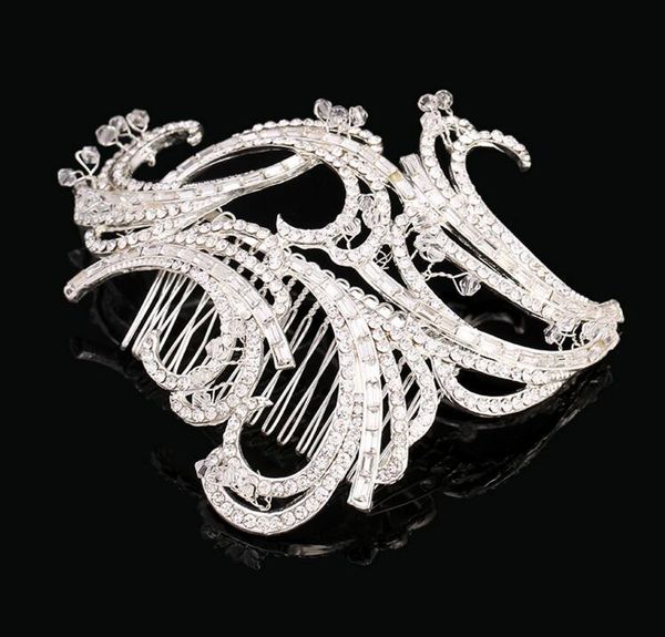 Novos mais baratos coroas de cabelo acessórios de strass jóias coroa bonita Sem Pente Tiara Hairband Bling Bling casamento Acessórios LY506