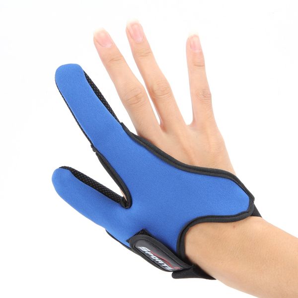 

2017 summer anti-slip breathable double finger gloves for sea fishing outdoor hunting camping two finger fish glove for men blue red black