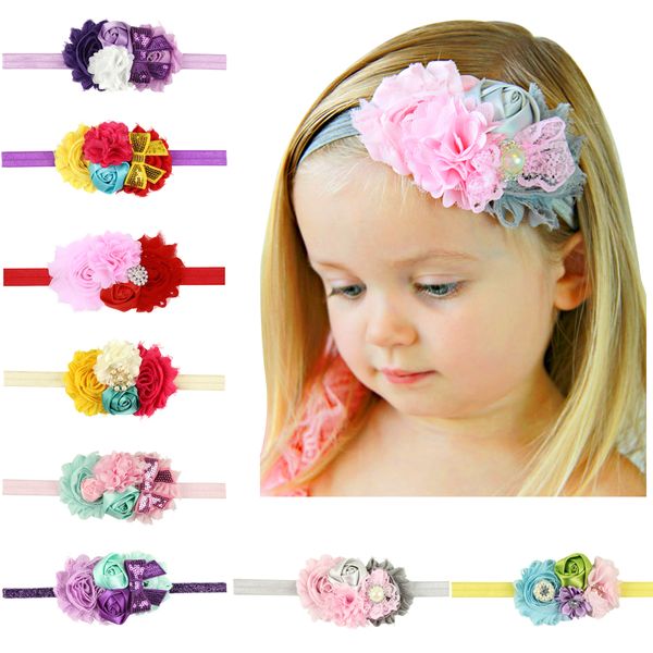 Baby or girls flower headband hairband hair band party accessory photo prop gift