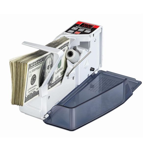 

wholesale-mini portable handy money counter for most currency note bill cash counting machine eu-v40 financial equipment wholesale