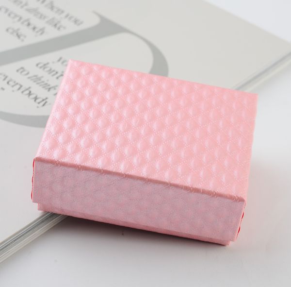 

[simple seven]retail festival classic pink diamond pattern jewelry necklace box/ bracelet packing/ /brooch package(middle size), Black;white