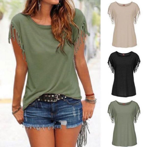 

2018 plus size new fashion women summer loose shirt short sleeve blouse casual t-shirt cl159, White