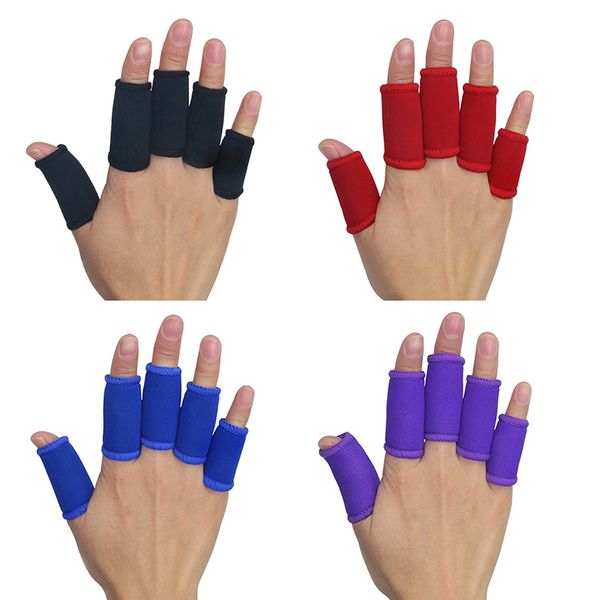 

wholesale- kuangmi sports finger splint support brace elastic finger sleeve protector basketball finger treatment splint guard home remedy
