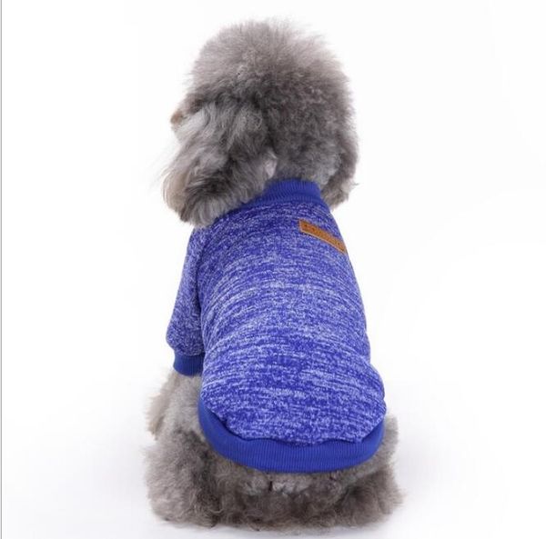 Vestiti caldi invernali per animali domestici 11 colori Abbigliamento per cani Maglioni lavorati a maglia per cani classici alla moda opzionali Morbide giacche calde per cani per l'autunno inverno