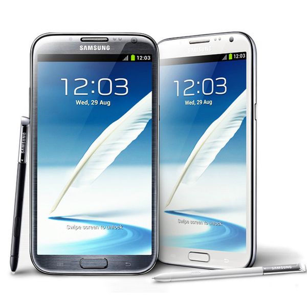 

refurbished samsung galaxy note2 note 2 n7100 n7105 5.5 inch quad core 16gb 3g wcdma 4glte unlocked cell phones original lcd
