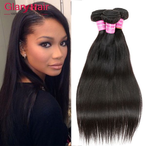 

8а класс камбоджийский виргинский наращивание волос утка реми девственница камбоджийский уток прямые человеческие волосы расширения дешевые, Black