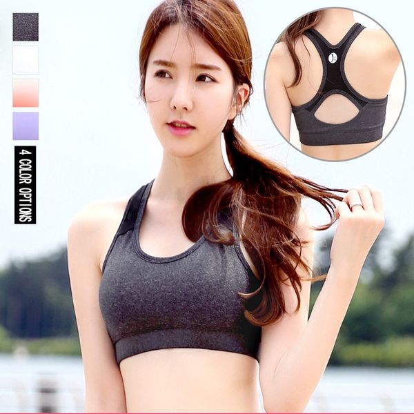 Kostenloser Versand Yoga Bh Frauen Training Sexy Push-Up Sport-Bh Tops Quick Dry Lauf Weste Gym Weibliche Büstenhalter Femme Großhandel