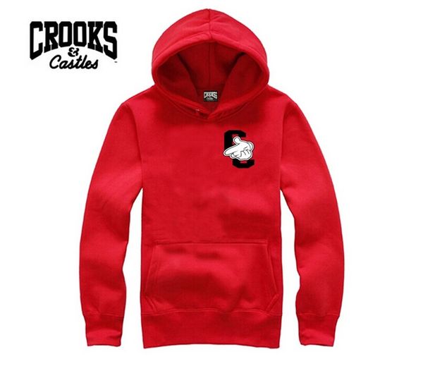 

s-5xl c2152 new design causal mens crooks and castles hoodies, sweatshirts male fashion sportswear man outdoor sports, Black