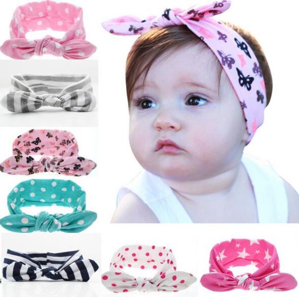 

100pcs bohemian cotton baby turban twist headband head wrap twisted knot soft hairband headbands for girl headwrap hair band fd6521, Slivery;white
