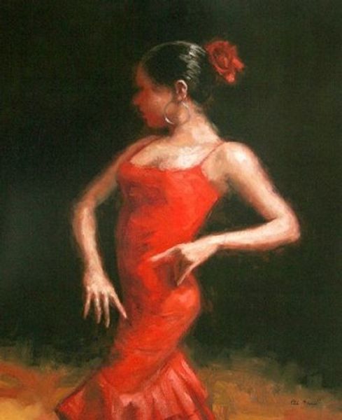 Flamenco II Tanz Ручная роспись рисунок настенные искусства деко картина маслом на холсте много размеров PM020