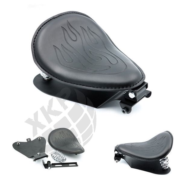 

flame solo seat frame cover coil spring base bracket for harley honda black