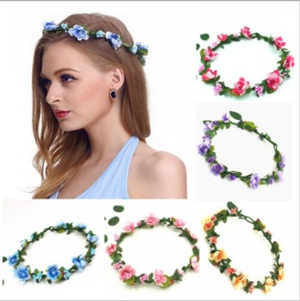 

elegant bridal hair wreath resizable halo flower crown for wedding festivals bridal hair accessories, Slivery;golden